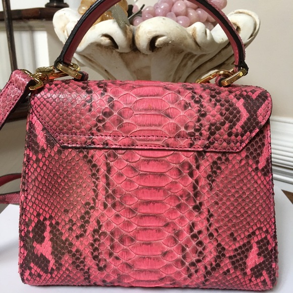 Silvano Biagini Pink Python Bag - Picture 9 of 14